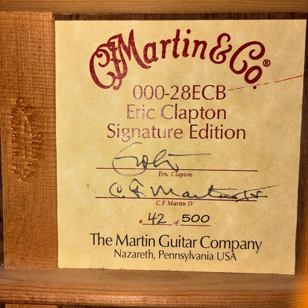 Martin OOO-28 ECB Eric Clapton Jacaranda 2002年製 【USED】【1.9kg】