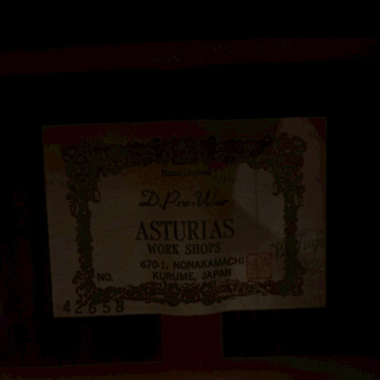 ASTURIAS D.Pre-War 【1.9kg】【USED】