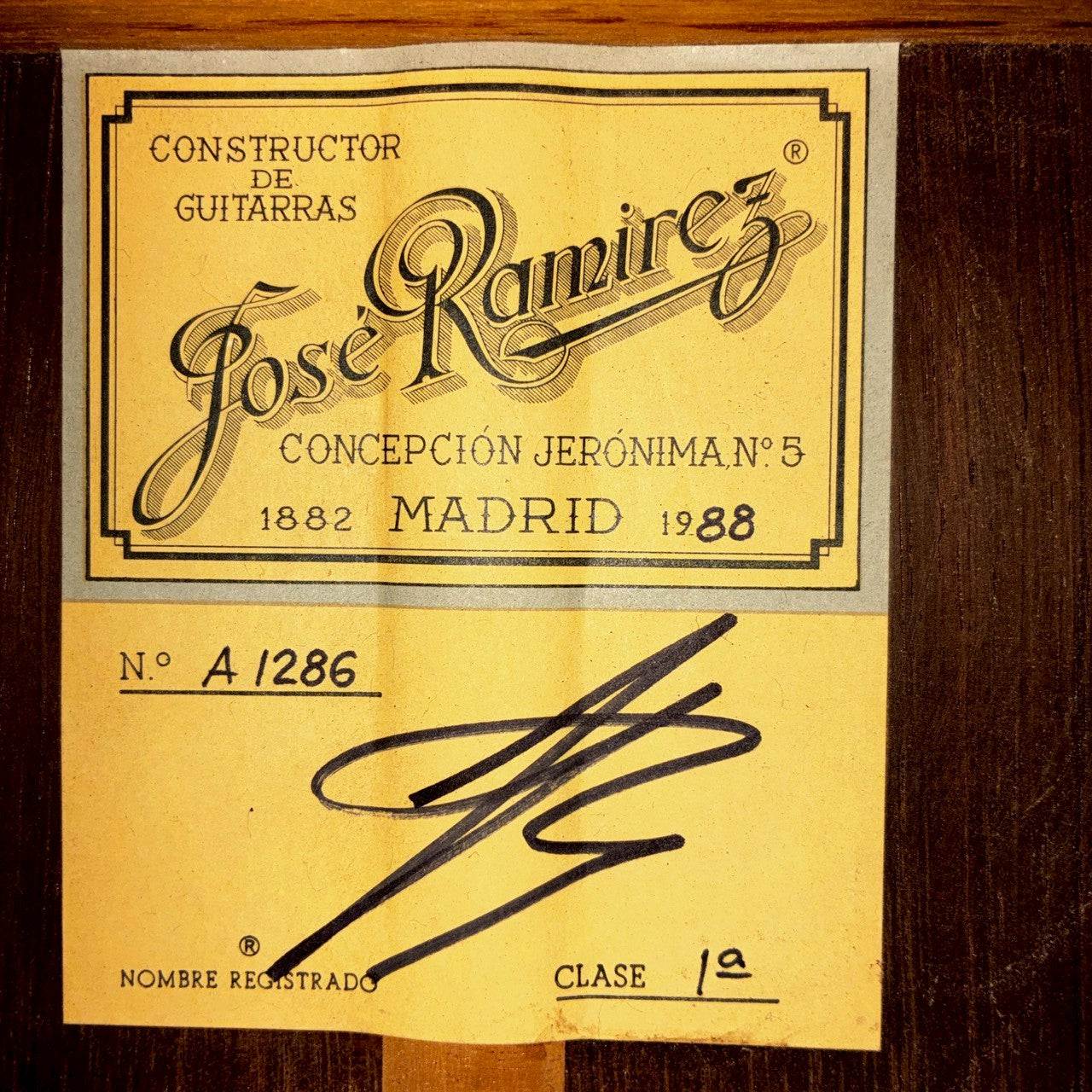 Jose Ramirez 1a 1988年製 【1.77㎏】