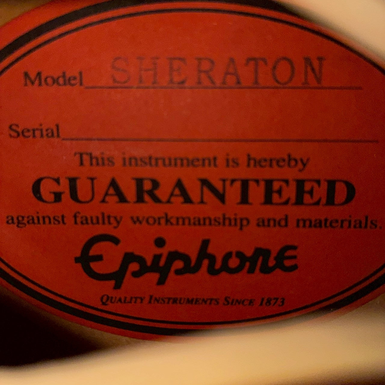 Epiphone SHERATON ⅡVintage Sunburst【3.61㎏】