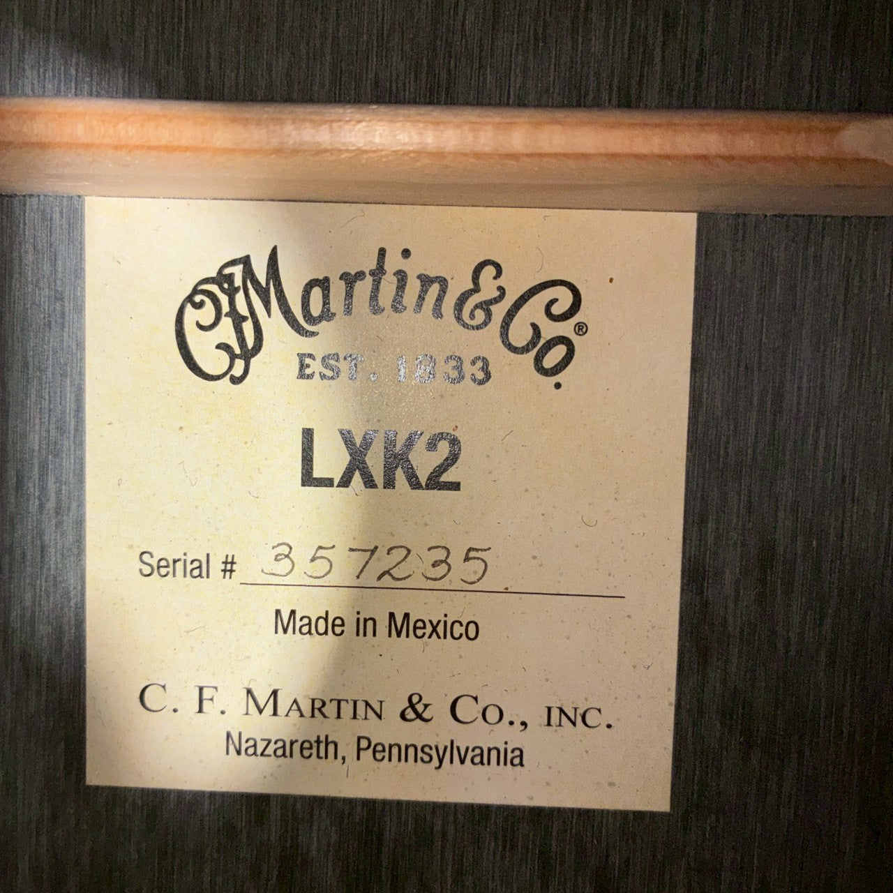 Martin　LXK2-Little Martin-　Made in Mexico　【USED】【1.62㎏】