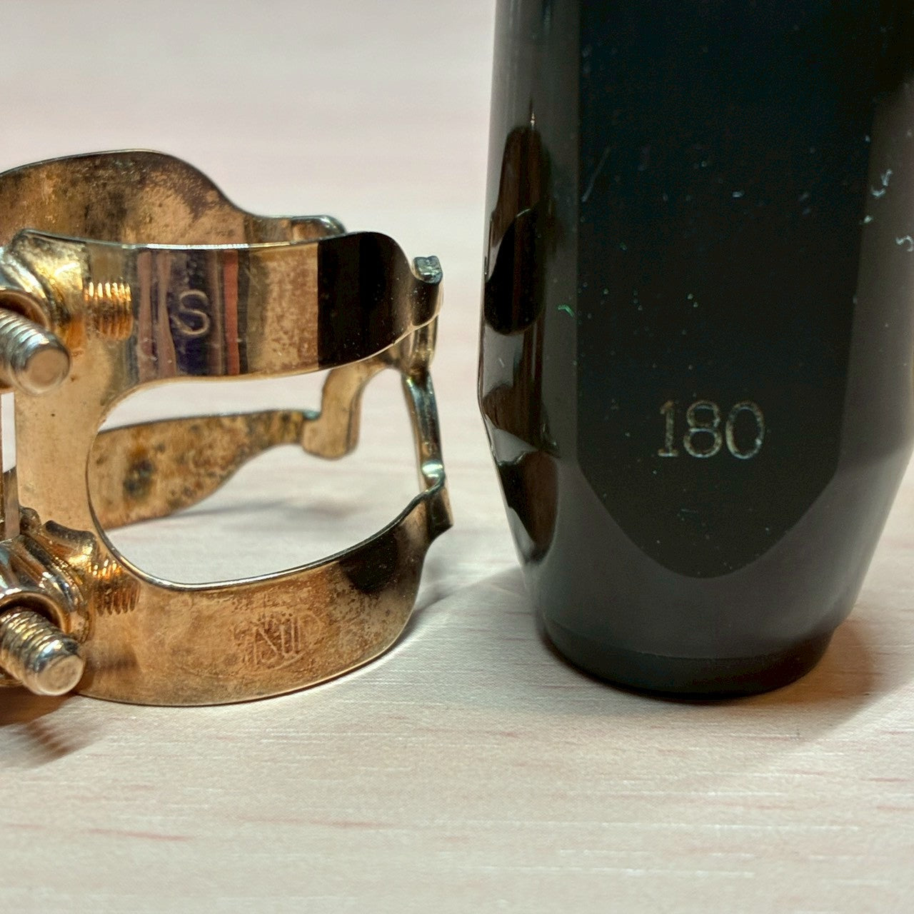 SelmerS90-180　ハリソンPGPリガチャー付き　ソプラノサックス用マウスピース