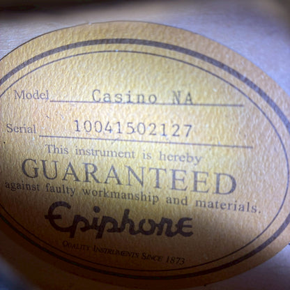 Epiphone Casino NATURAL 【USED】【2.85㎏】