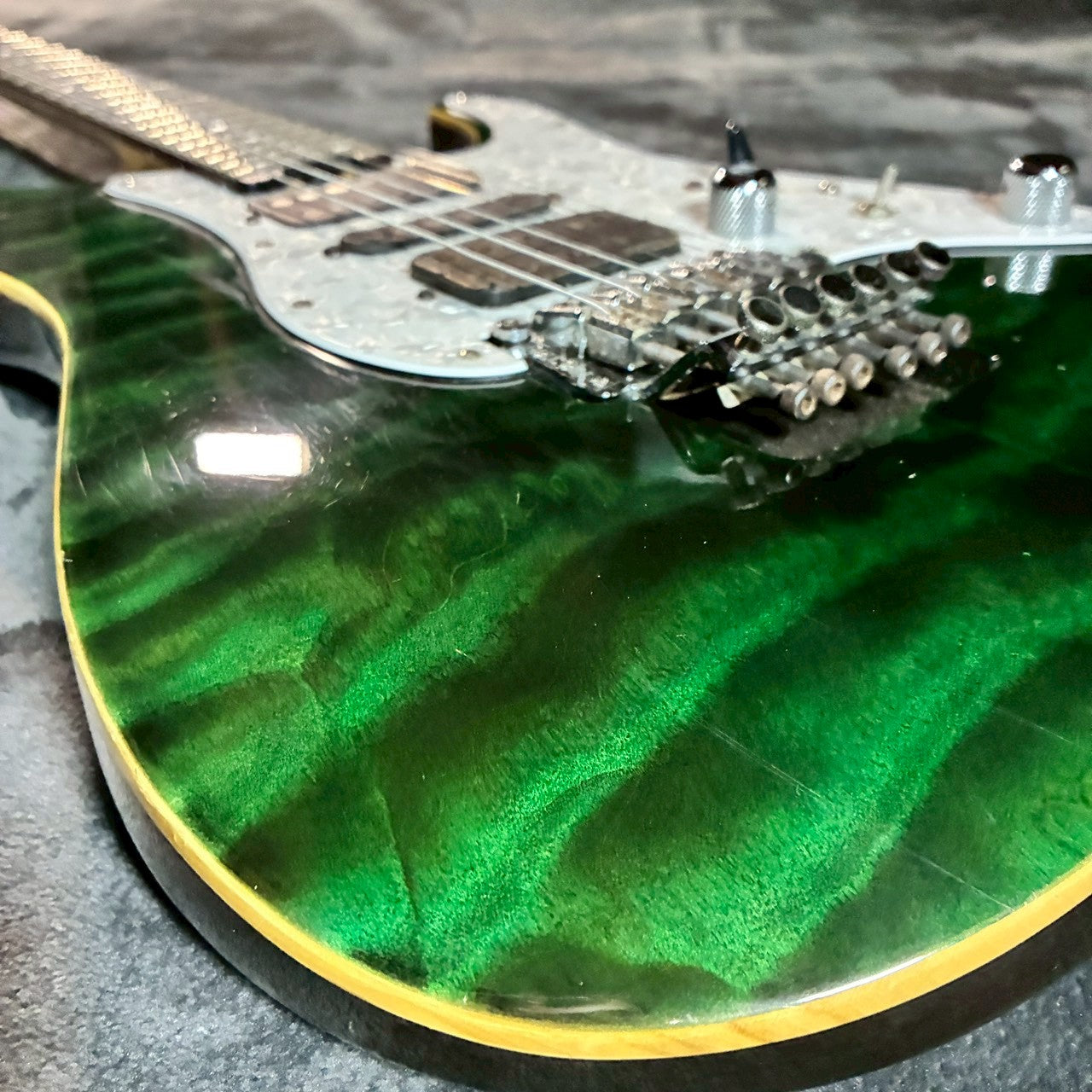 SCHECTER	SD-2-24-AL See-thru Green 【3.8kg】【USED】