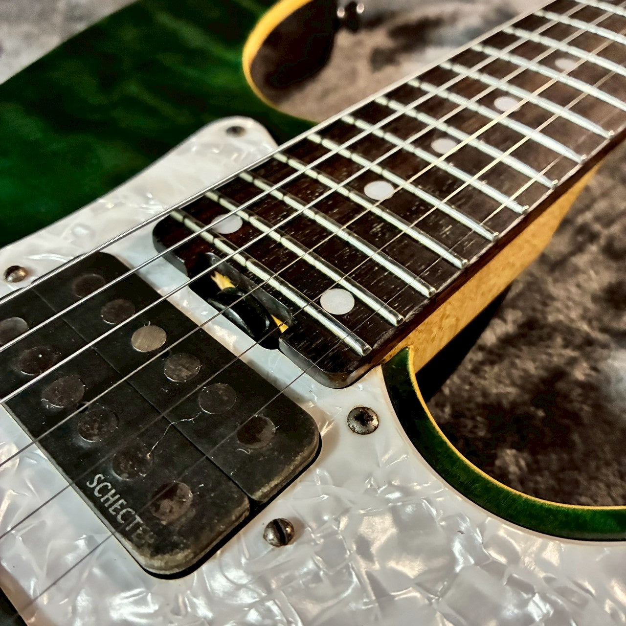 SCHECTER	SD-2-24-AL See-thru Green 【3.8kg】【USED】