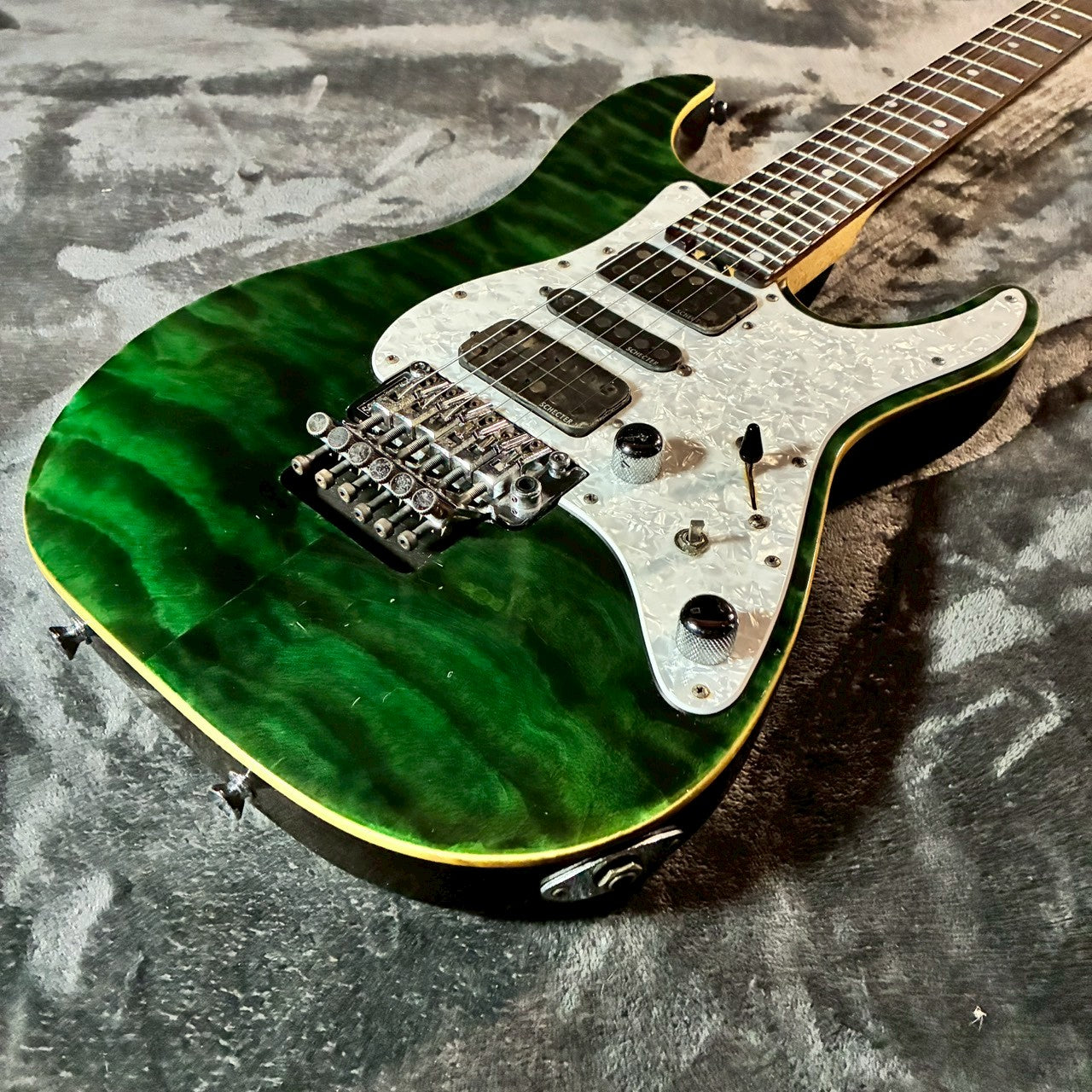 SCHECTER	SD-2-24-AL See-thru Green 【3.8kg】【USED】