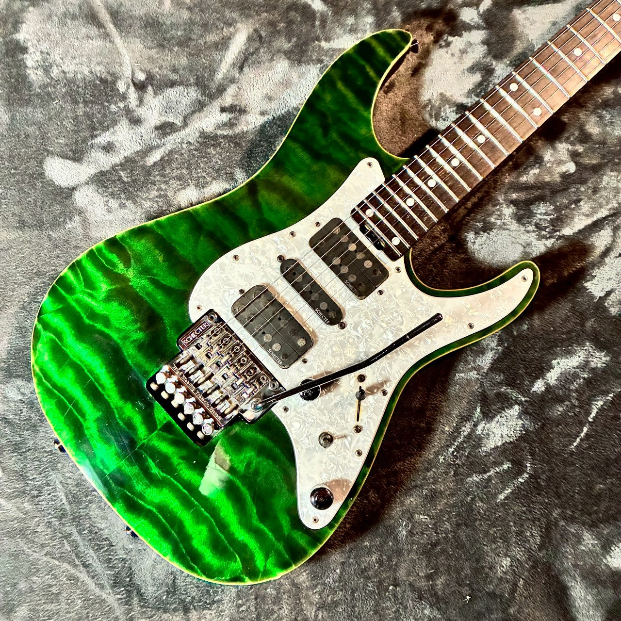 SCHECTER	SD-2-24-AL See-thru Green 【3.8kg】【USED】