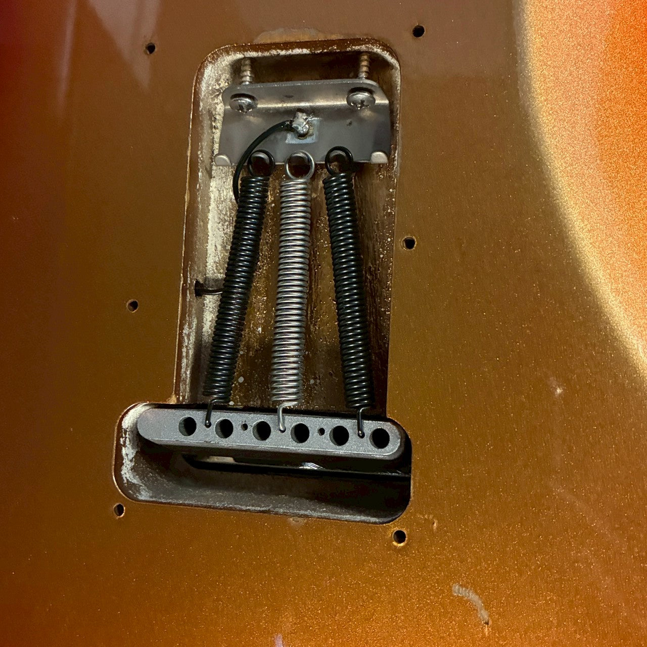 Fender USA American Deluxe Stratocaster HSS Sunset Metallic 2013 【3.68kg】